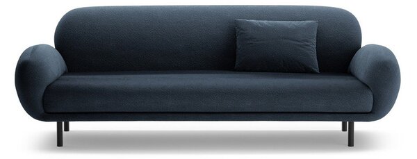 Tmavomodrá pohovka z textílie buklé 208 cm Poppy – Micadoni