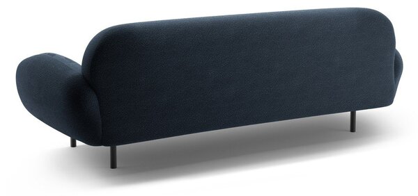 Tmavomodrá pohovka z textílie buklé 208 cm Poppy – Micadoni