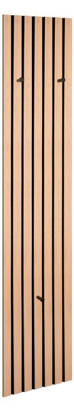 VEŠIAKOVÝ PANEL, čierna, dub artisan, 25/160/7 cm Xora - Vešiakové steny
