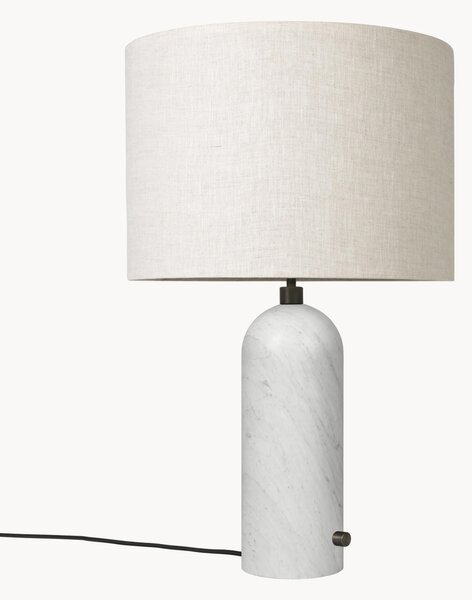 Veľká stmievateľná stolová lampa's mramorovým podstavcom Gravity, rôzne veľkosti