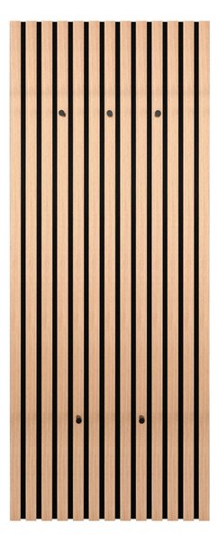 VEŠIAKOVÝ PANEL, čierna, dub artisan, 50/125/7 cm Xora - Vešiakové steny