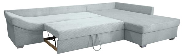 ROHOVÁ SEDAČKA, textil, svetlosivá Carryhome - Sedačky, Online Only
