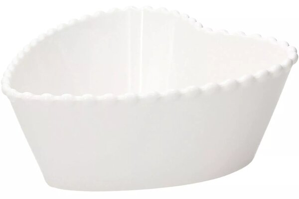 TOGNANA Ornament Pearl Miska srdce, výška: 85 mm, dĺžka: 210 mm, šírka: 200 mm (6 ks)