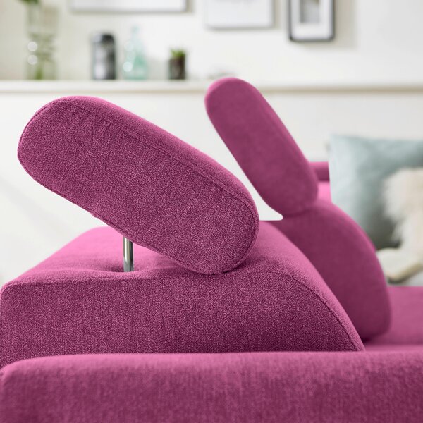 ROHOVÁ SEDAČKA, textil, magenta Stylife - Sedačky, Online Only