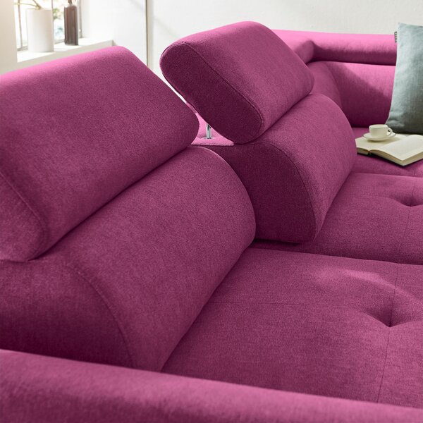 ROHOVÁ SEDAČKA, textil, magenta Stylife - Sedačky, Online Only