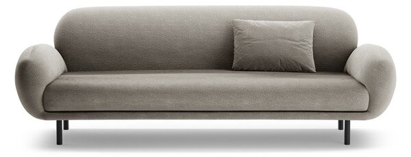 Sivá pohovka z textílie buklé 208 cm Poppy – Micadoni