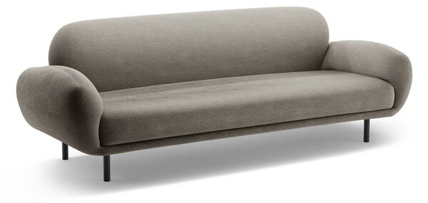 Sivá pohovka z textílie buklé 208 cm Poppy – Micadoni