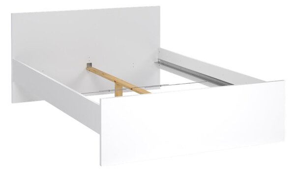 Biela dvojlôžková posteľ z drevotriesky bez roštu 140x200 cm Naia – Tvilum