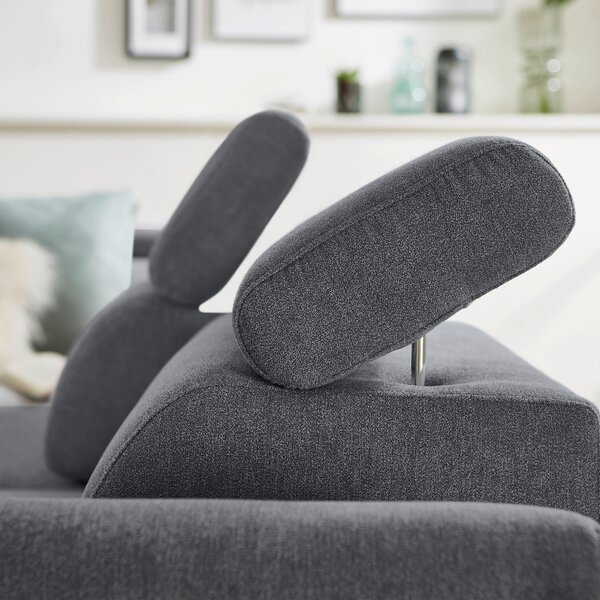 ROHOVÁ SEDAČKA, textil, antracitová Stylife - Sedačky, Online Only