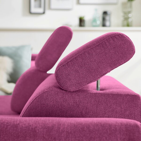 ROHOVÁ SEDAČKA, textil, magenta Stylife - Sedačky, Online Only