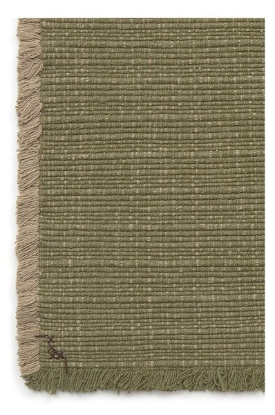 Kaki ručne tkaný bavlnený koberec 140x200 cm Handloom – Lorena Canals