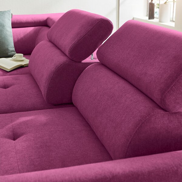 ROHOVÁ SEDAČKA, textil, magenta Stylife - Sedačky, Online Only