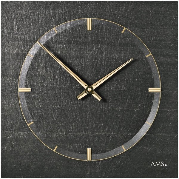 Bridlicové dizajnové hodiny AMS 9516
