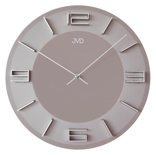 Dizajnové nástenné hodiny JVD HC34.1 hnedé