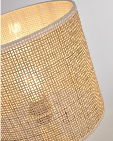 Krémová/v prírodnej farbe keramická stolová lampa (výška 46 cm) Erna – Kave Home
