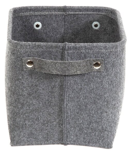 Sivý plstený úložný košík Compactor Felt Basket, 29 x 24 cm
