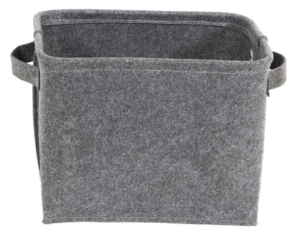 Sivý plstený úložný košík Compactor Felt Basket, 29 x 24 cm