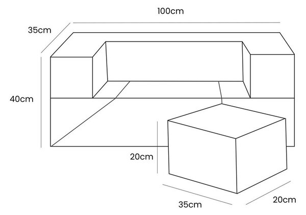 Tyrkysovomodré menčestrové penové ihrisko 100x35x40 cm Montessori – Meowbaby