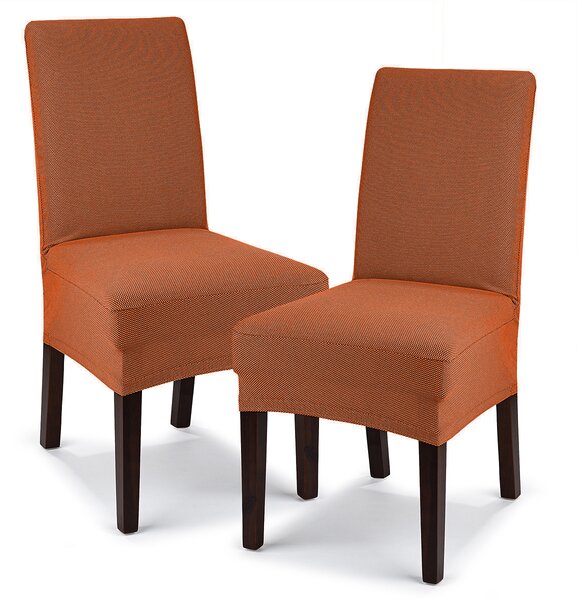 4home Multielastický poťah na stoličku Comfort terracotta, 40 - 50 cm, sada 2 ks