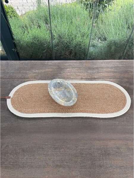 Jutový behúň na stôl 35x100 cm Wicker – Mila Home Luxury