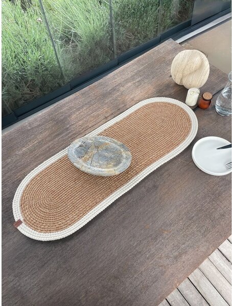 Jutový behúň na stôl 35x100 cm Wicker – Mila Home Luxury