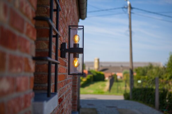 Lutec 5288804012 vonkajšia nástenná lampa Flair 2x40W | 2xE27 | IP44
