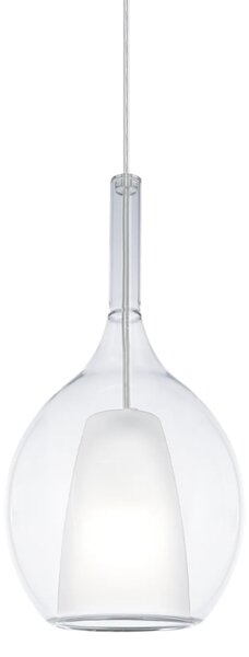 Závesné svietidlo 2x E27 priehľadná IP20 Ideal Lux KALIQUE 360034