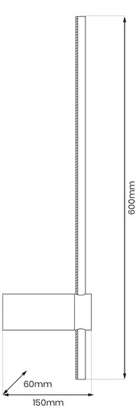 Nástenné LED svietidlo Swing, 1x LED 8w, 3000-6000k, b