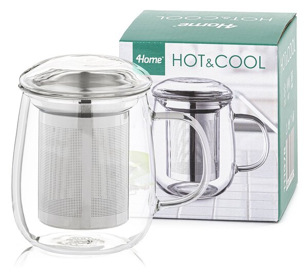 4Home Hrnček na čaj so sitkom Hot&Cool 450 ml