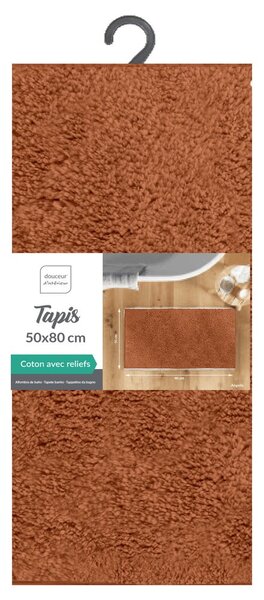 Kúpeľňová predložka v terakotovej farbe 50x80 cm Mael – douceur d'intérieur
