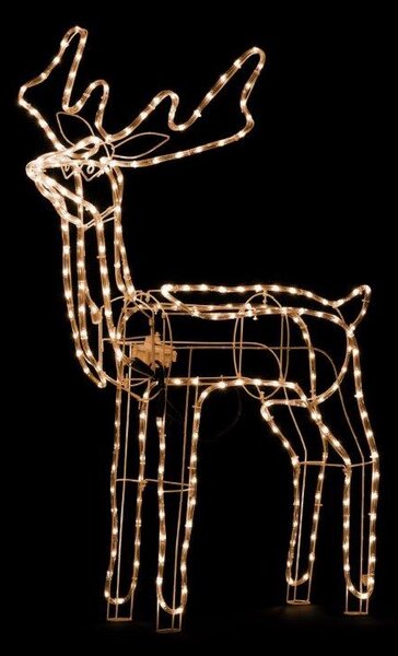 Žltý LED svietiaci sob MEDIUM, 90 cm