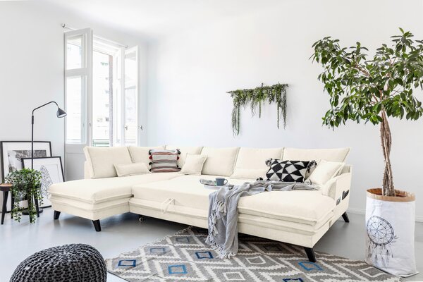 SEDACIA SÚPRAVA, textil, béžová P & B - Sedačky, Online Only