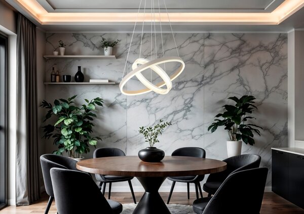 Závesné svietidlo LED 3000K piesková, biela IP20 GLOBO lighting ZARA 48046H1