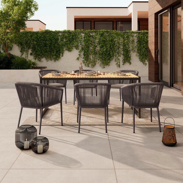 ZÁHRADNÝ STÔL, drevo, kov, 180/90/75 cm Ambia Garden - Online Only záhrada, Online Only