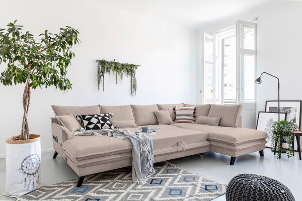 SEDACIA SÚPRAVA, textil, taupe P & B - Sedačky, Online Only