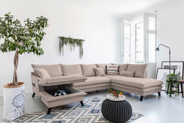 SEDACIA SÚPRAVA, textil, taupe P & B - Sedačky, Online Only