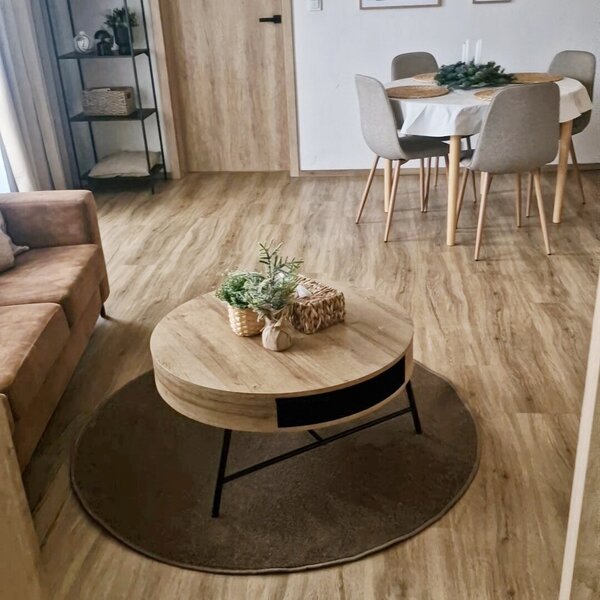 Hanse Home , Kusový koberec Fancy 103008 Braun - hnedý kruh, 133x133 (priemer) kruh, hnedá, obývacia izba