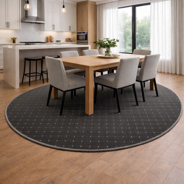 Condor Carpets, Kusový koberec Udinese hnedý kruh, 57x57 (priemer) kruh, hnedá, chodba / predsieň