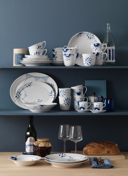 Porcelánový džbánik na mlieko Blue Fluted Mega 380 ml