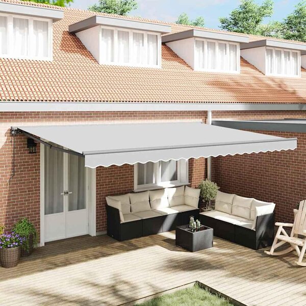 Maison Exclusive – Nastaviteľný rám markízy, antracitová farba, oceľ, rozmery 4,5 x 3 m