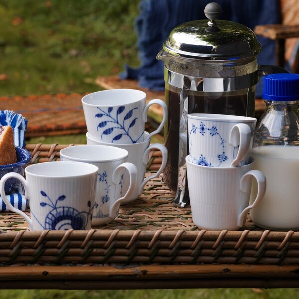 Porcelánový hrnček White Fluted 380 ml – set 2 ks