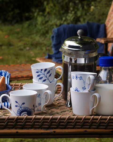 Porcelánový hrnček White Fluted 380 ml – set 2 ks