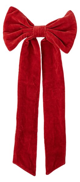 Dekoratívna zamatová mašľa Ruby Red