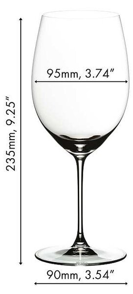 Riedel Veritas Cabernet Merlot poháre na víno 667 ml 2 ks