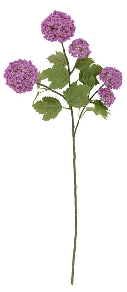 Umelý kvet Snowball Purple 73 cm