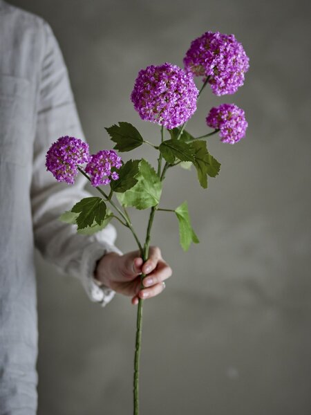 Umelý kvet Snowball Purple 73 cm