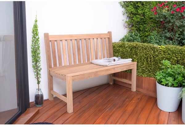 Drevená záhradná lavica v prírodnej farbe Solo – Garden Pleasure