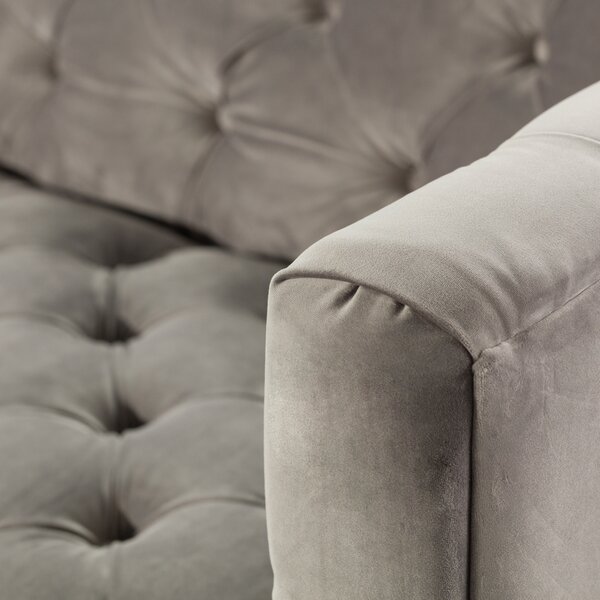 Pohovka Velvet Elite grey pre 3 osoby