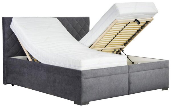 Čalúnená posteľ KLARA 180x200cm,tmavosivá