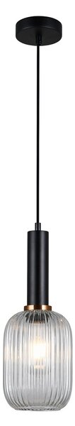 Italux PND-5588-1M-BK+CL Antiola | 40W E27